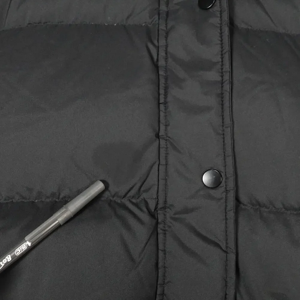 Damaged Quince Women's XL Responsible Down Long Puffer Jacket Hooded Black $200